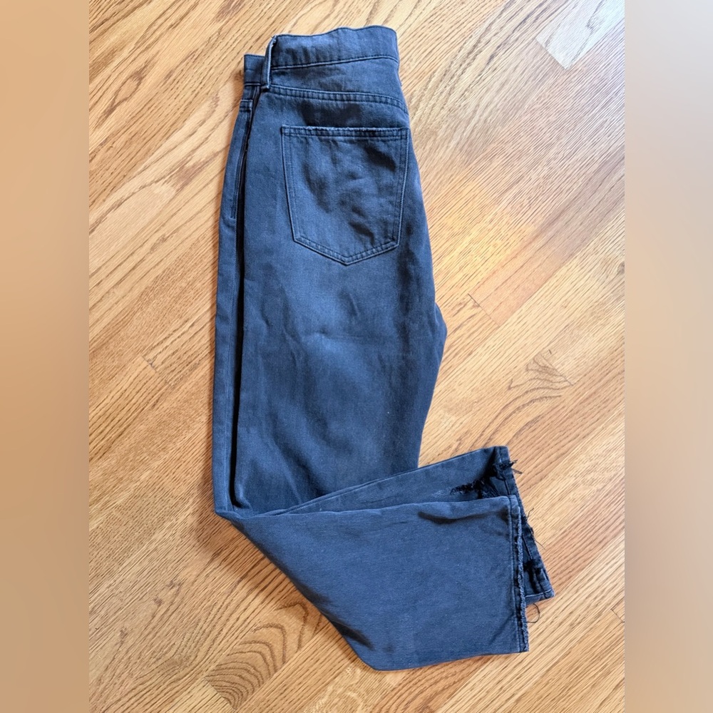 Pistola Washed Black Straight Leg Ankle Jeans